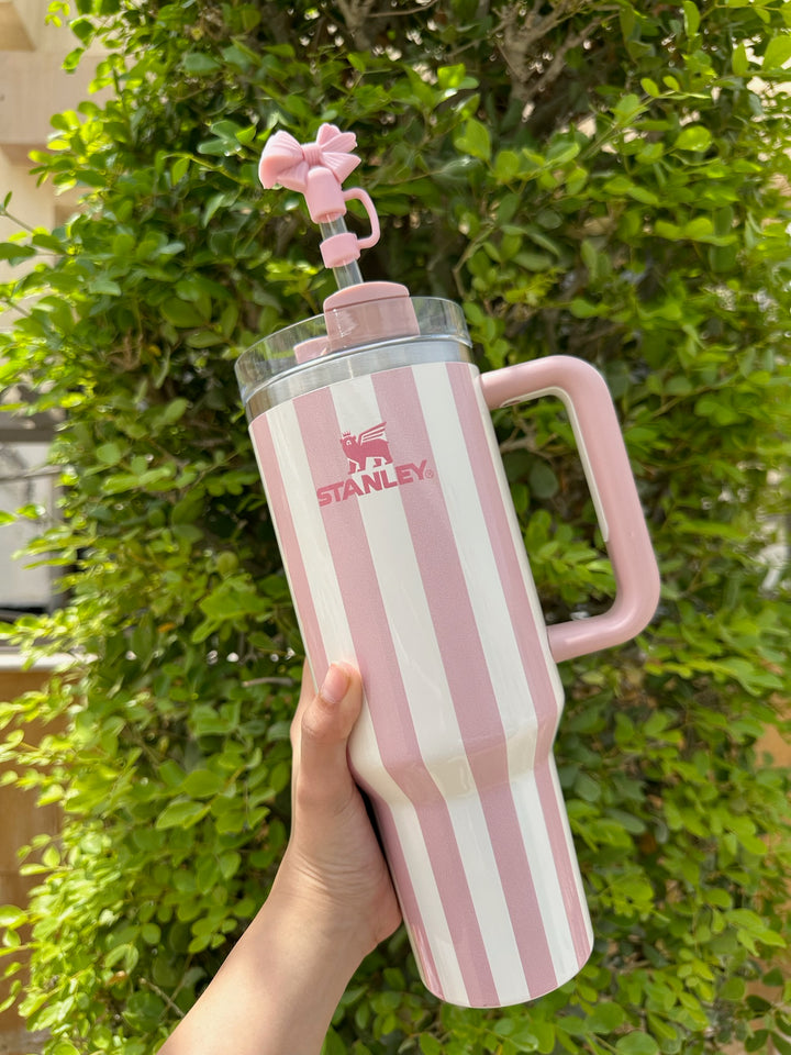 Stanley Quencher H2.0 40oz  Flowstate Tumbler - Peach Whip Cabana Gloss