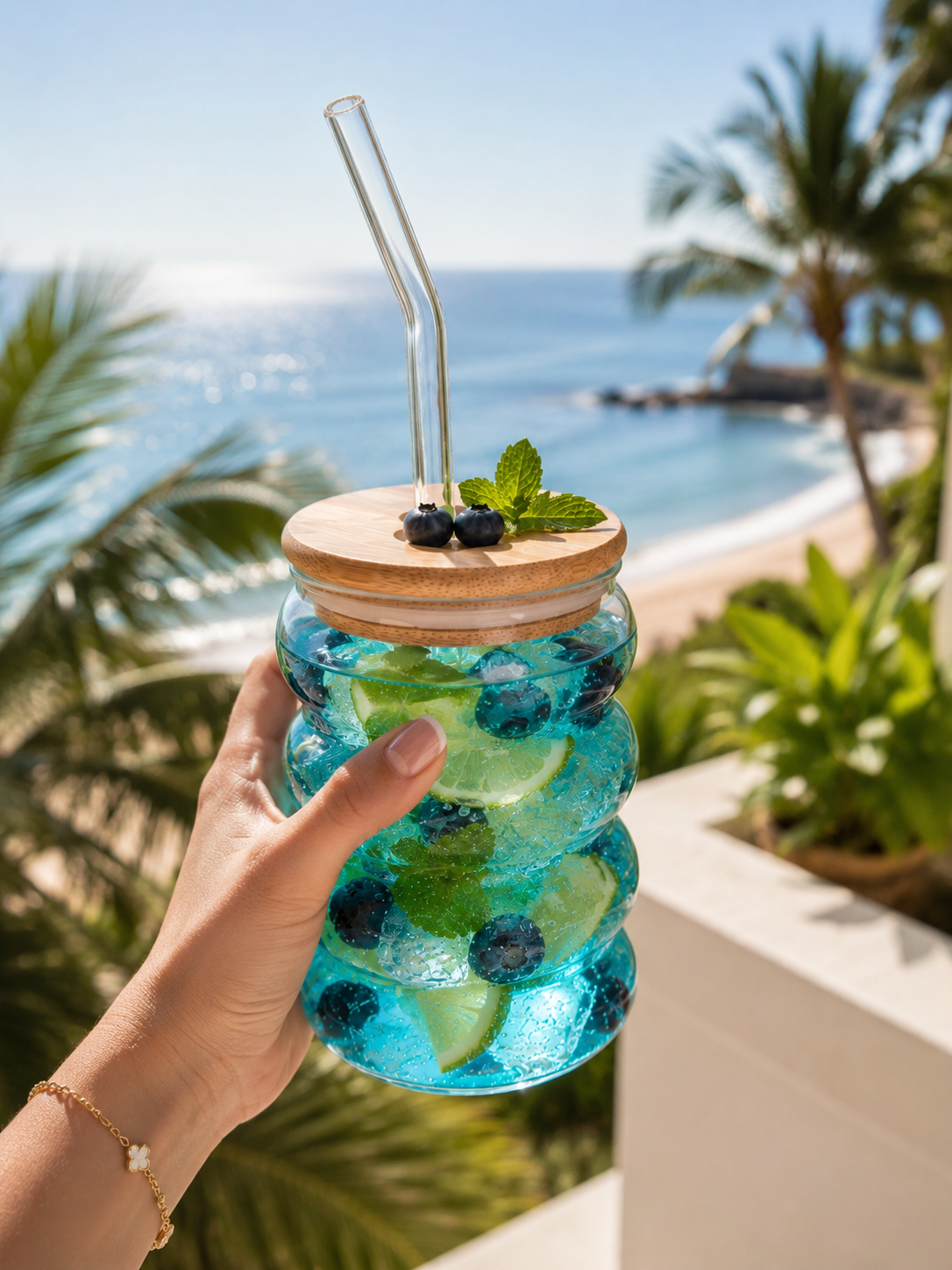 Summer Bubble Glass