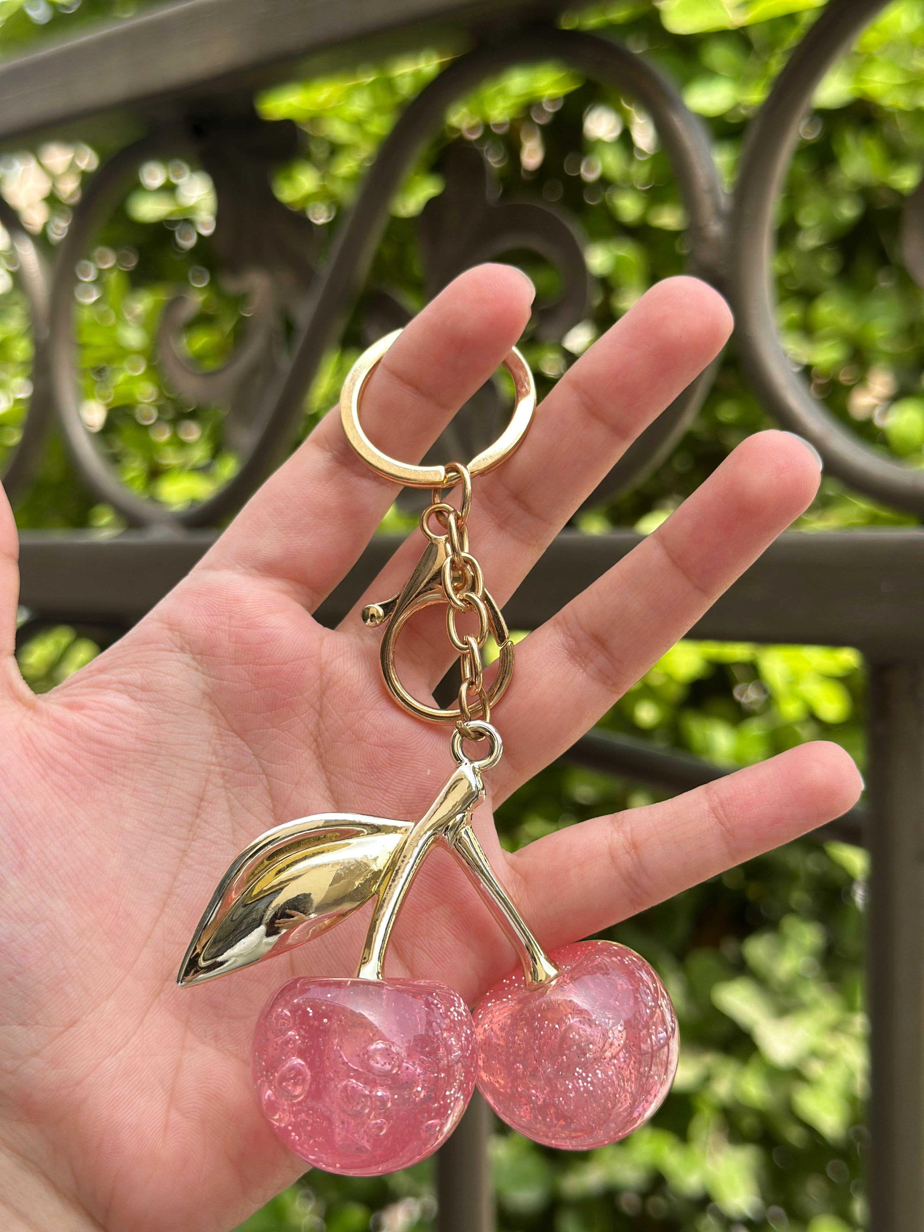 Cherry Charm Keychain