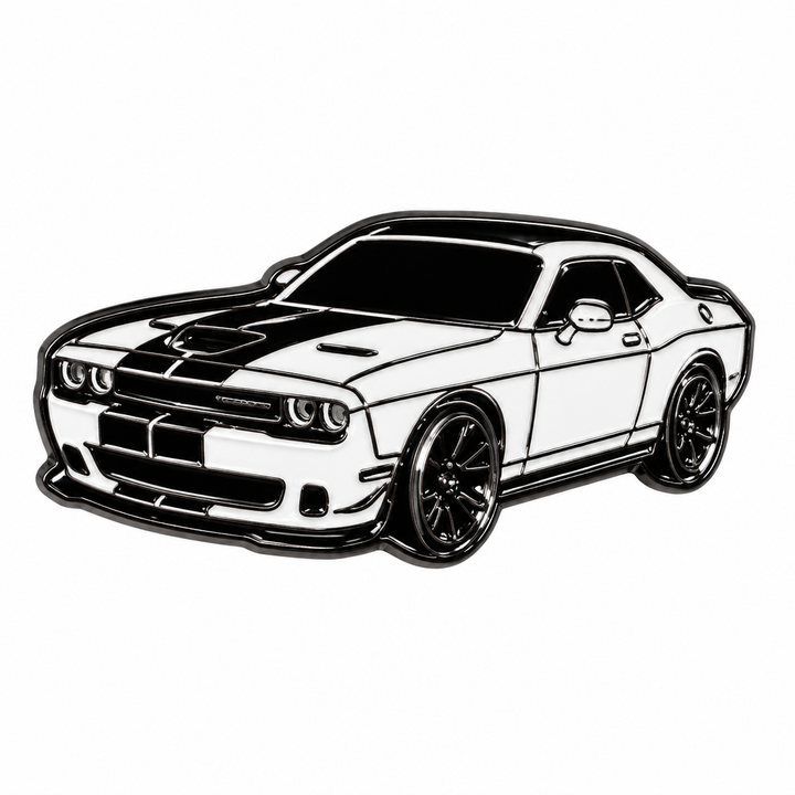 Sports car Metal Charm Sticker