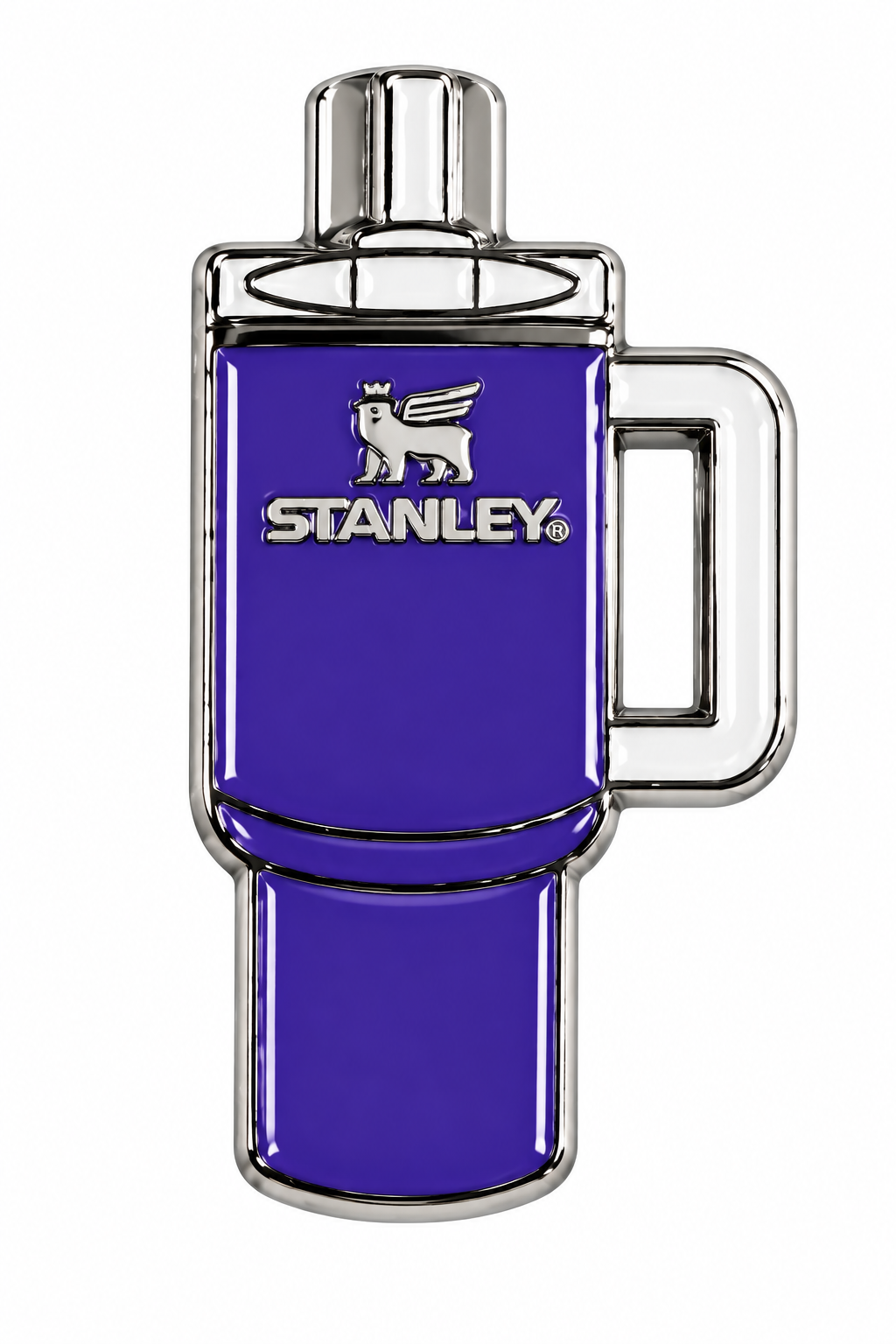 Stanley tumbler metal charm sticker - Purple