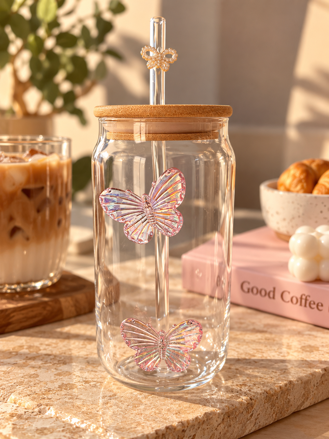 Butterfly glass